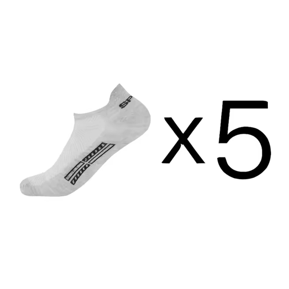 Mens Breathable Cotton Ankle Socks Lightweight Athletic Socks 5 Pair Set 4