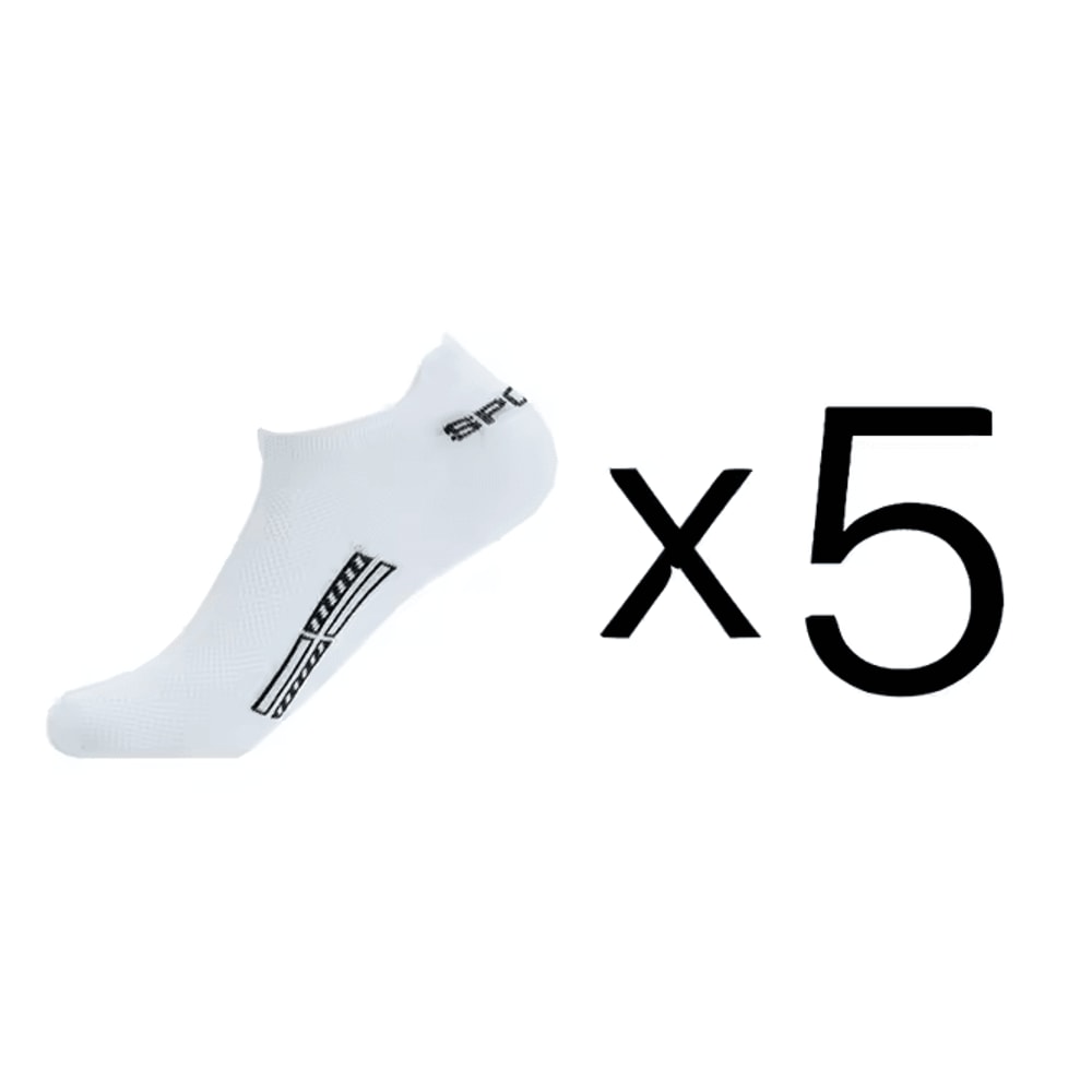 Mens Breathable Cotton Ankle Socks Lightweight Athletic Socks 5 Pair Set 8