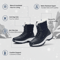FrostStep Waterproof Womens Winter Platform Boots With Warm Fur Lining 6
