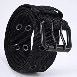 mens breathable nylon belt lightweight pin buckle outdoor casual