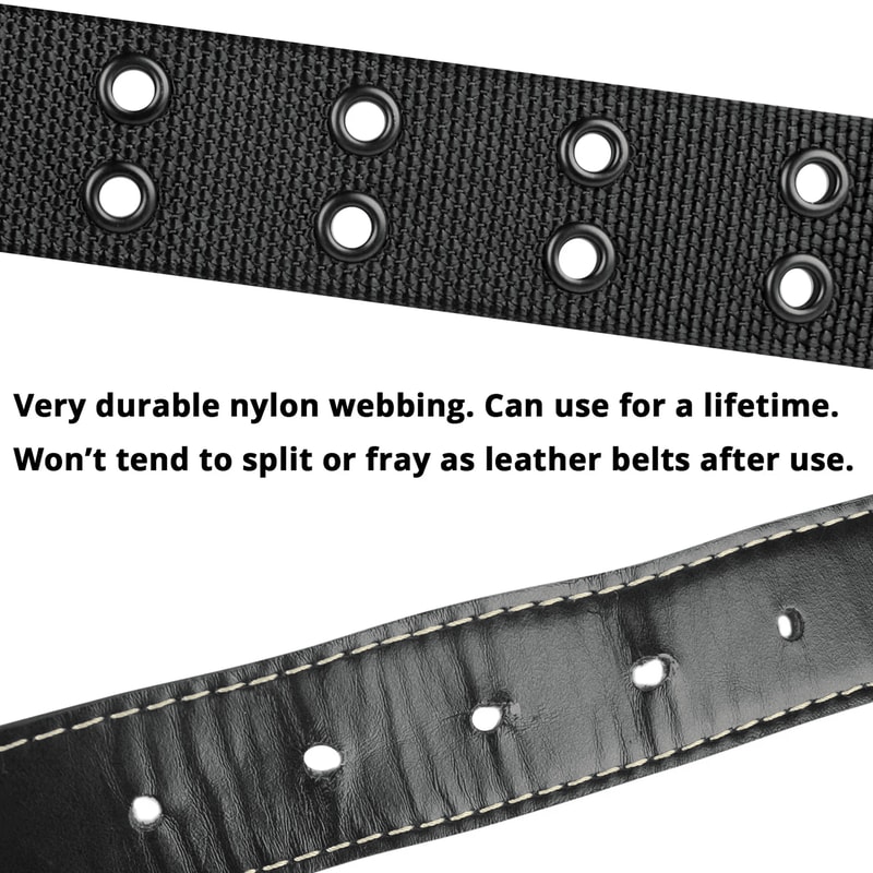 Mens Breathable Nylon Belt Lightweight Pin Buckle Outdoor Casual 1