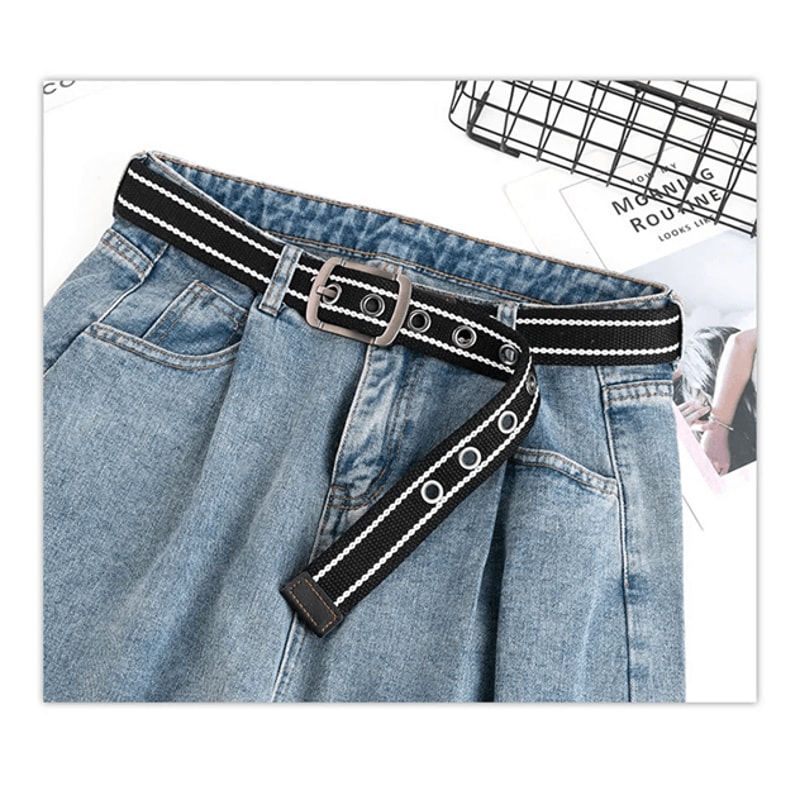 LUDIVIS Canvas Tactical Belt Heavy Duty Casual Outdoor 2