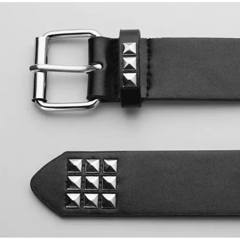 Unisex Punk Rivet Belt Heavy Metal Rock Style 0