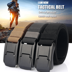 unisex stretch nylon work belt quick release buckle