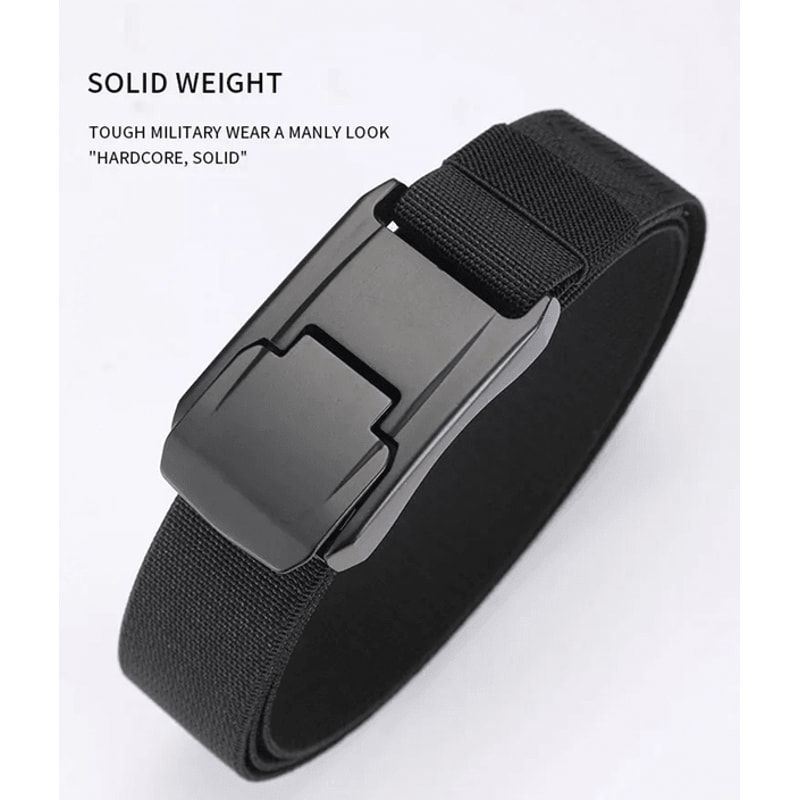 Unisex Stretch Nylon Work Belt Quick Release Buckle 2