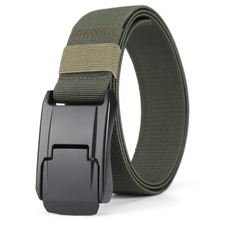 Unisex Stretch Nylon Work Belt Quick Release Buckle 3