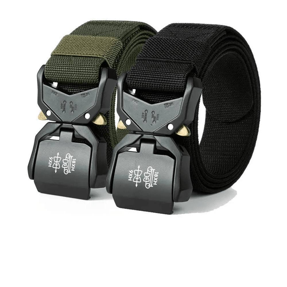 Mens Outdoor Elastic Work Belt Quick Release Buckle 0