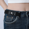 Unisex No Buckle Elastic Stretch Belt Set Adjustable Invisible Fit 1