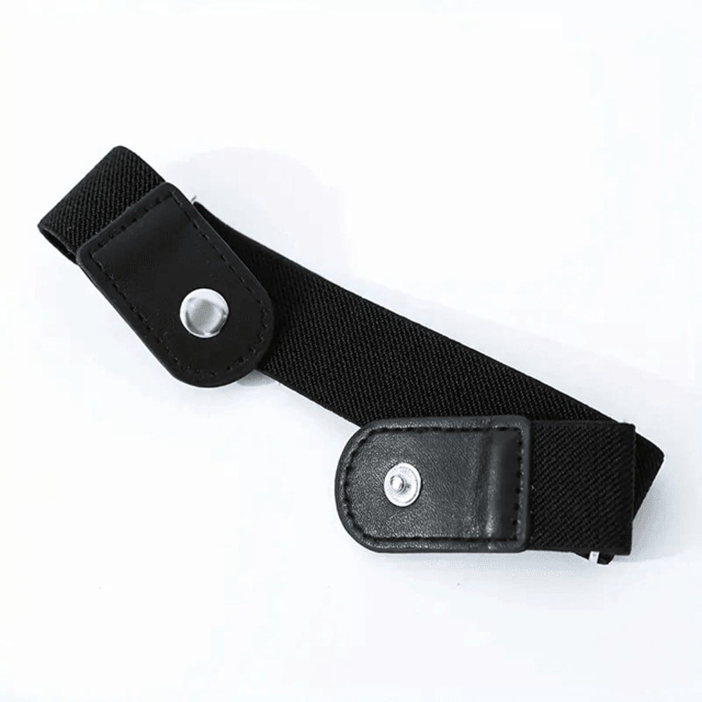 Unisex No Buckle Elastic Stretch Belt Set Adjustable Invisible Fit 2