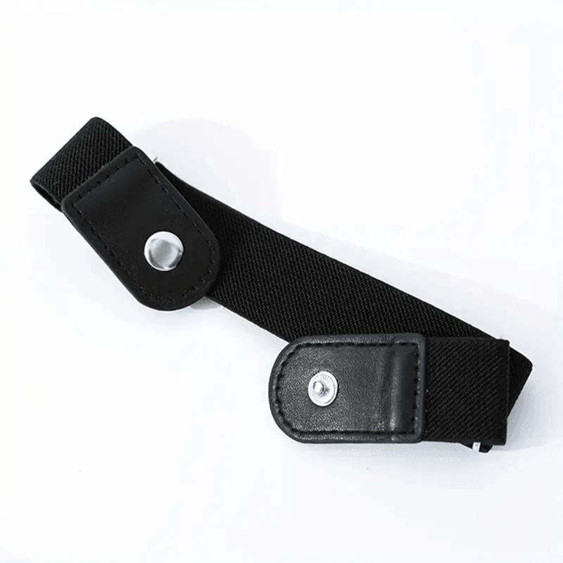 Unisex No Buckle Elastic Stretch Belt Set Adjustable Invisible Fit 2