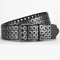 Unisex Punk Studded Street Belt Square Bead Design 3
