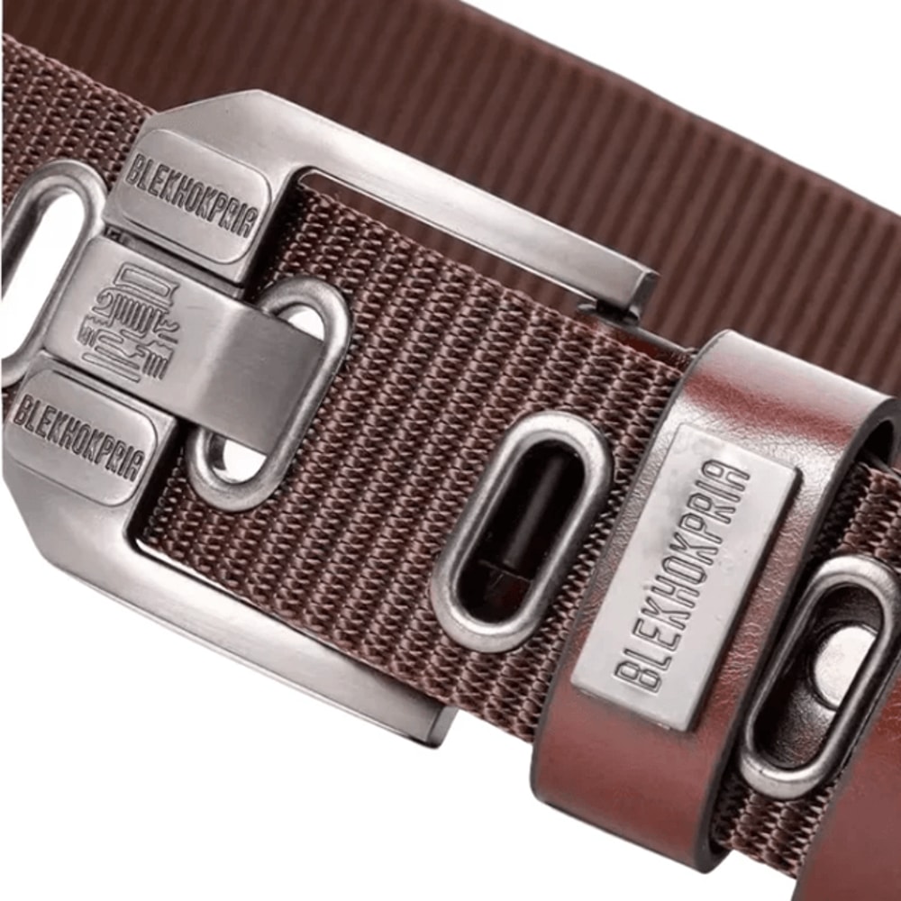 Mens Canvas Nylon Military Style Casual Belt Pin Buckle 1