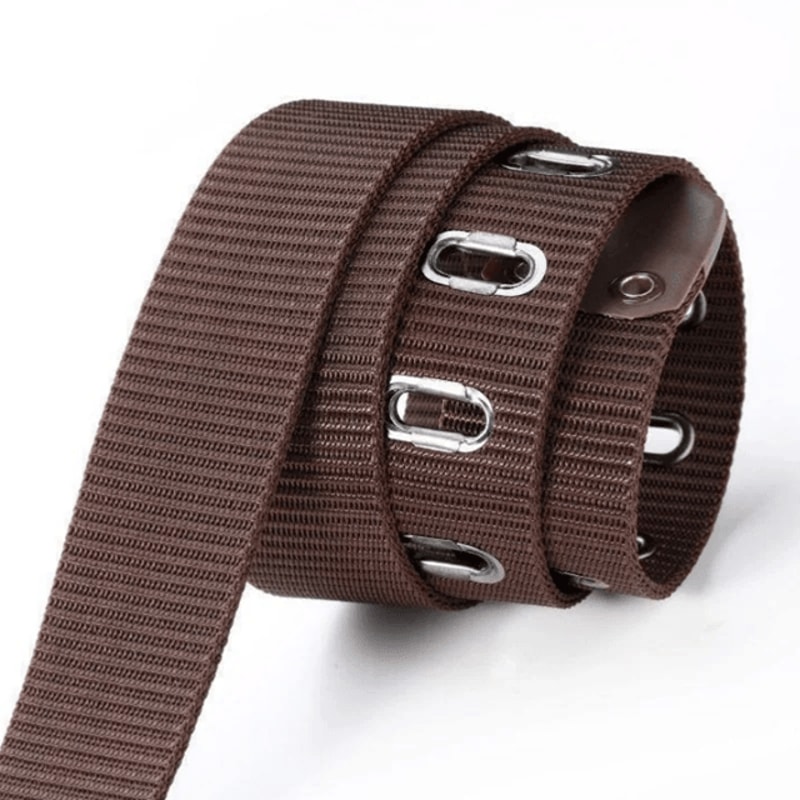 Mens Canvas Nylon Military Style Casual Belt Pin Buckle 2