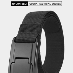 stretch nylon work belt quick release buckle