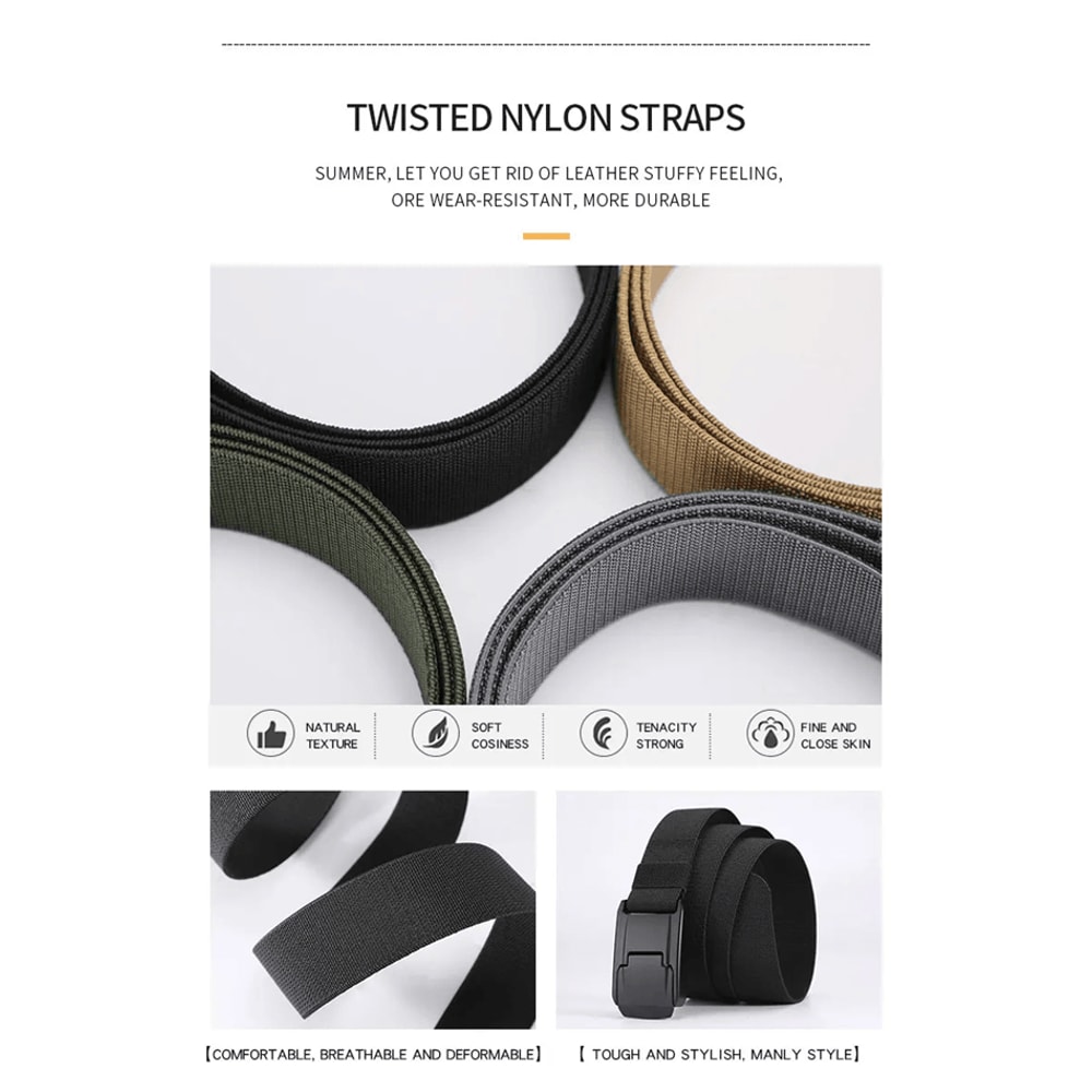 Stretch Nylon Work Belt Quick Release Buckle 1