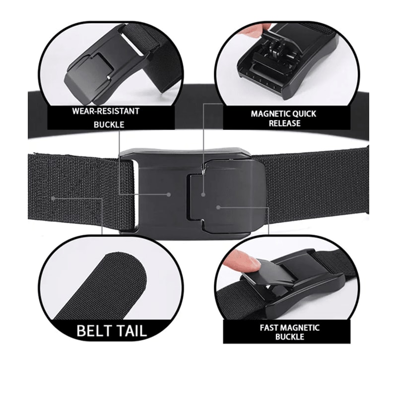 Stretch Nylon Work Belt Quick Release Buckle 2