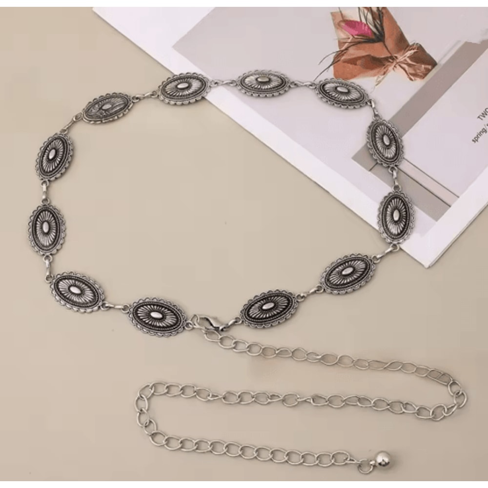 Bohemian Ethnic Metal Waist Chain Belt For Dresses 4