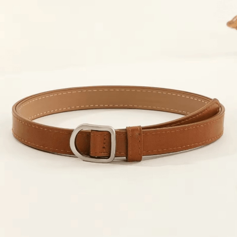 Unisex Perforated PU Leather Casual Belt For Jeans 2