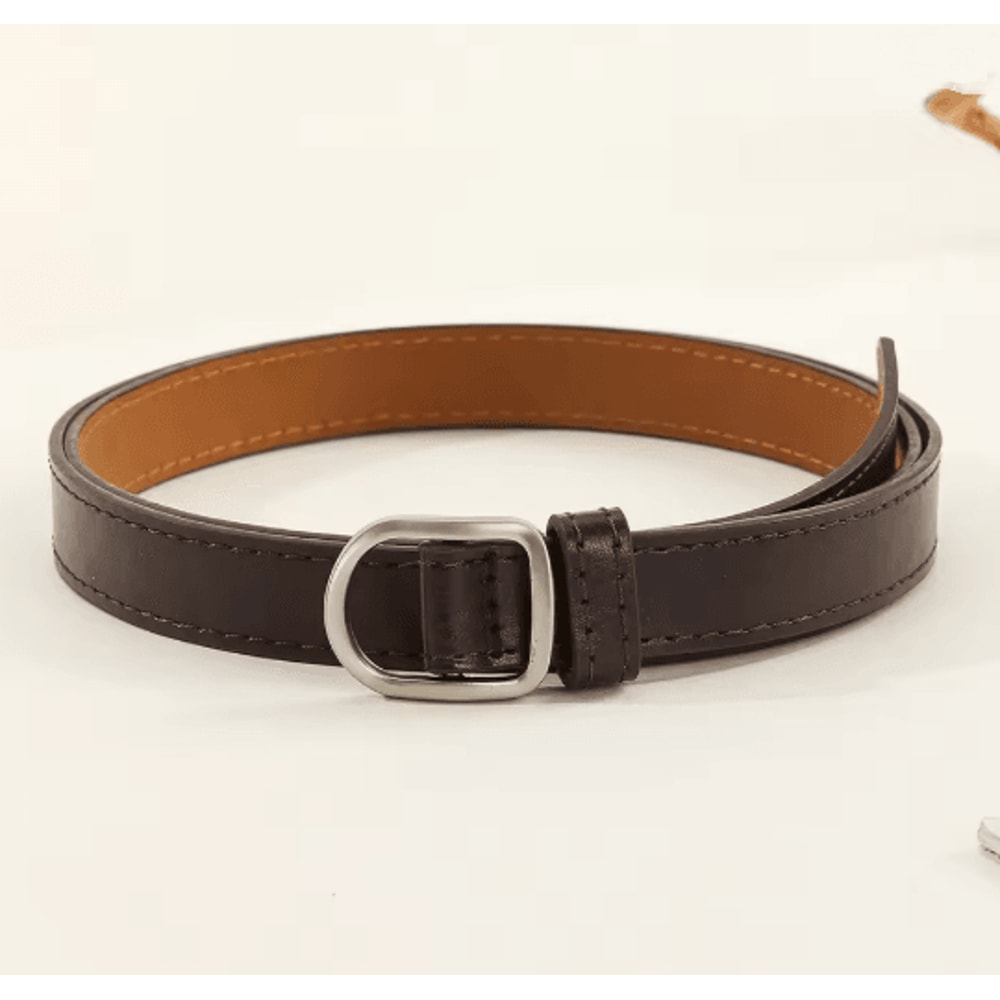 Unisex Perforated PU Leather Casual Belt For Jeans 4