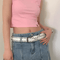 Womens Black Rivet Jeans Belt Fashion Personality Style 4