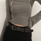 Womens Black Rivet Jeans Belt Fashion Personality Style 5