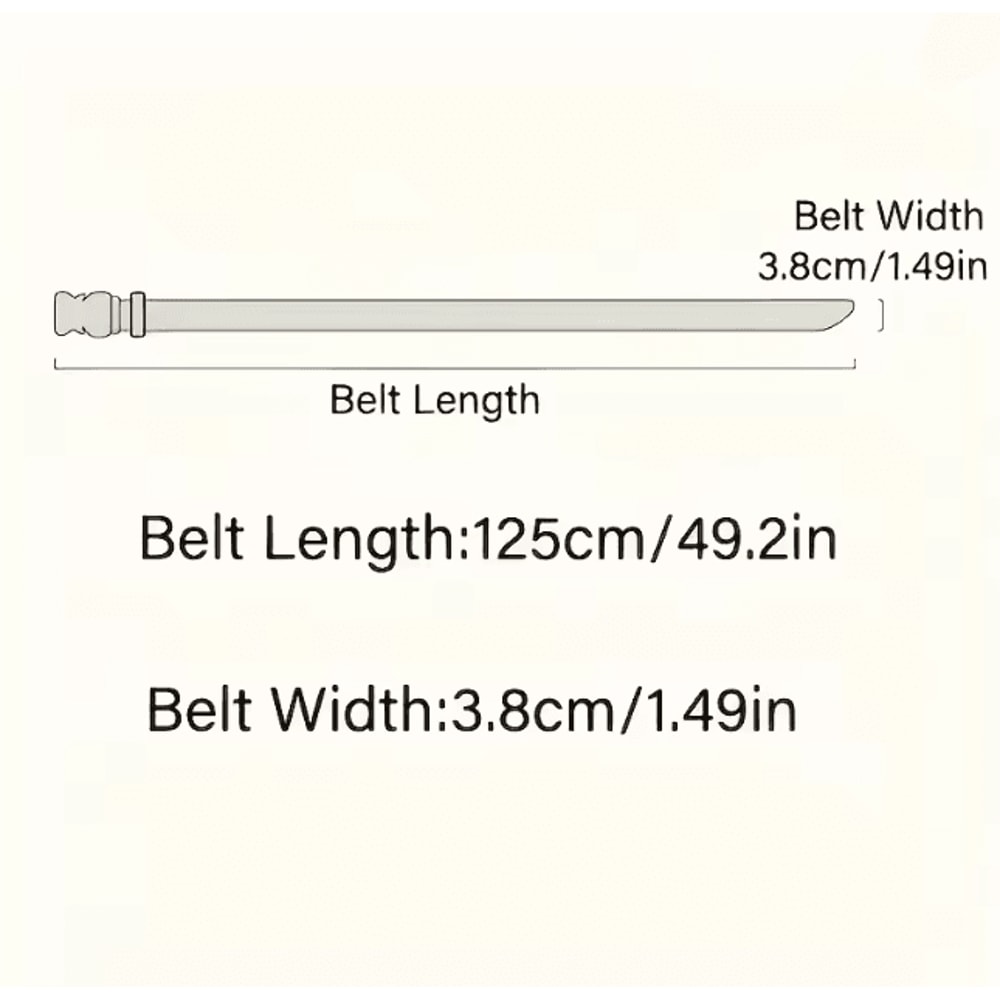 Mens Lightweight Braided Nylon Buckle Belt For Daily Wear 1