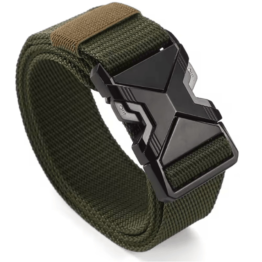 Mens Lightweight Braided Nylon Buckle Belt For Daily Wear 5