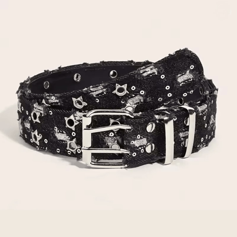 Luxury Punk Style Star Buckle Belt For Men And Women 4