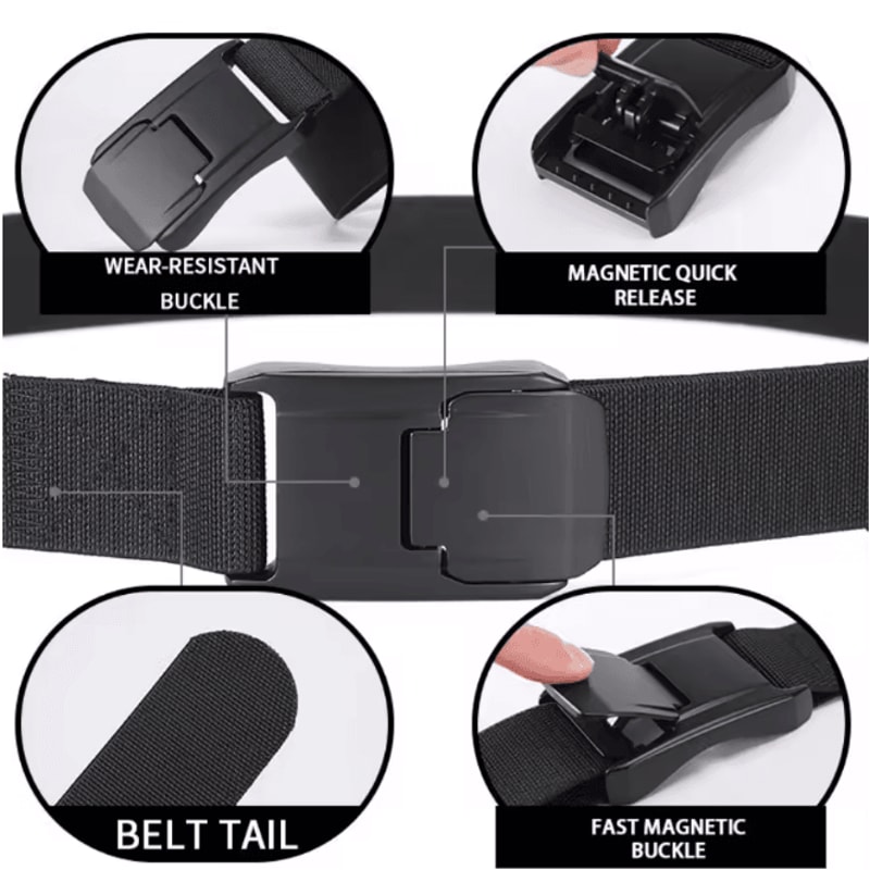 Stretch Nylon Work Belt With Quick Release Buckle For Men And Women 2