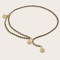 Elegant Metal Waist Chain Belt With Flower Pendant For Women 4