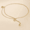 Elegant Metal Waist Chain Belt With Flower Pendant For Women 5
