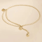 Elegant Metal Waist Chain Belt With Flower Pendant For Women 5