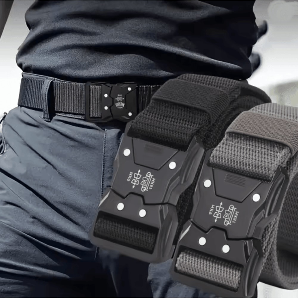 Mens Tactical Belt Adjustable Durable Outdoor Work And Sports Belt 0