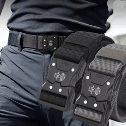 mens tactical belt adjustable durable outdoor work and sports belt