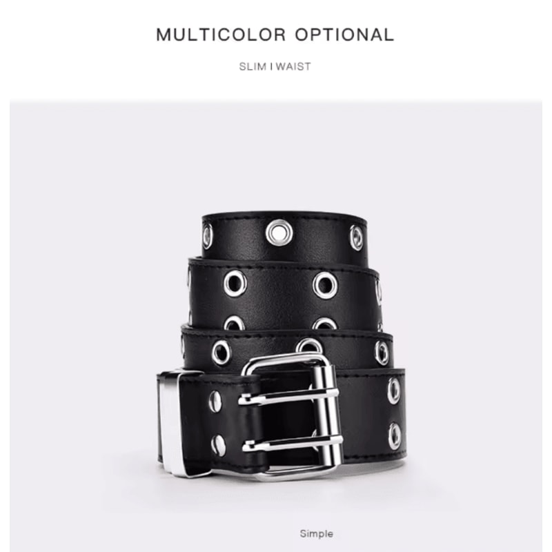 Womens Decorative Alloy Chain Belt With Pin Buckle Retro Style 4