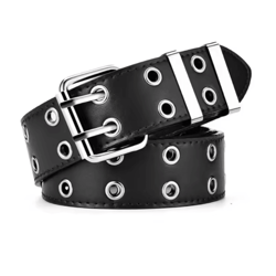 womens decorative alloy chain belt with pin buckle retro style