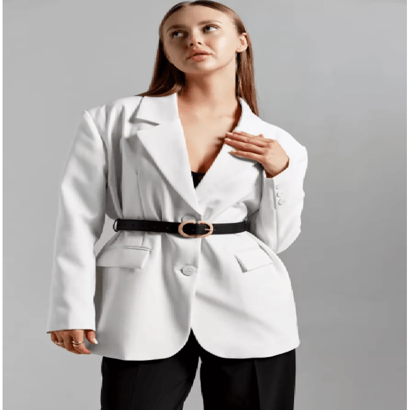 Womens PU Leather Fashion Belt With Alloy Needle Buckle Casual Waistband 2