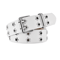 Star Rivet Goth Punk PU Leather Belt Double Pin Buckle Y2K Waistband 5