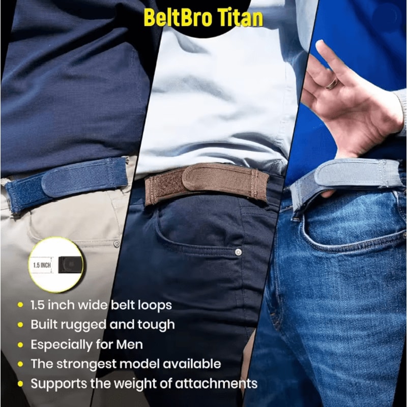 FlexEase Buckle Free Elastic Belt Ultra Soft No Buckle Comfort Waist Belt 2