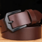 Classic Mens Leather Belt With Copper Needle Buckle Business Casual Style 2