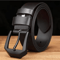 Classic Mens Leather Belt With Copper Needle Buckle Business Casual Style 3