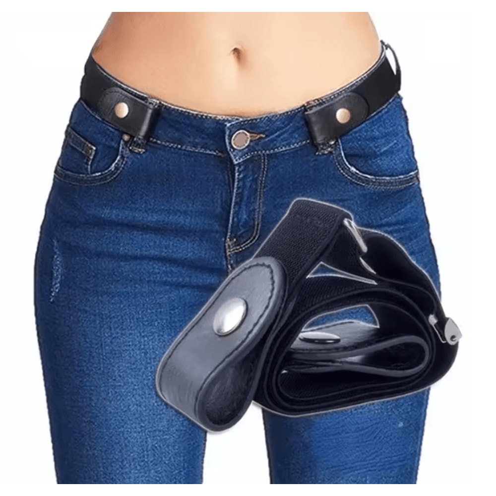 Buckle Free Stretch Waist Belt No Bulge Comfort Fit For Men And Women 0