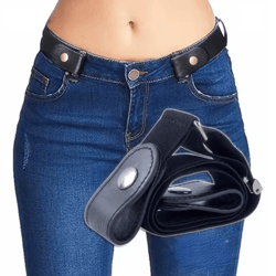 buckle free stretch waist belt no bulge comfort fit for men and women