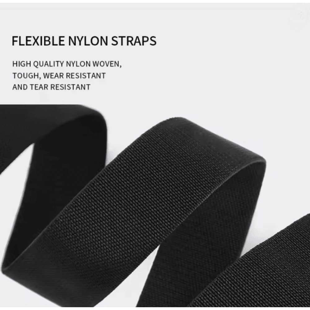 Tactical Elastic Nylon Belt With Magnetic Quick Release Buckle For Men 1
