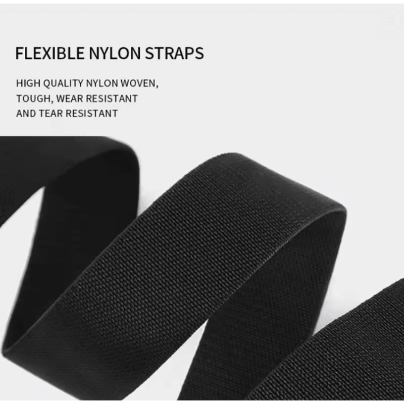 Tactical Elastic Nylon Belt With Magnetic Quick Release Buckle For Men 1