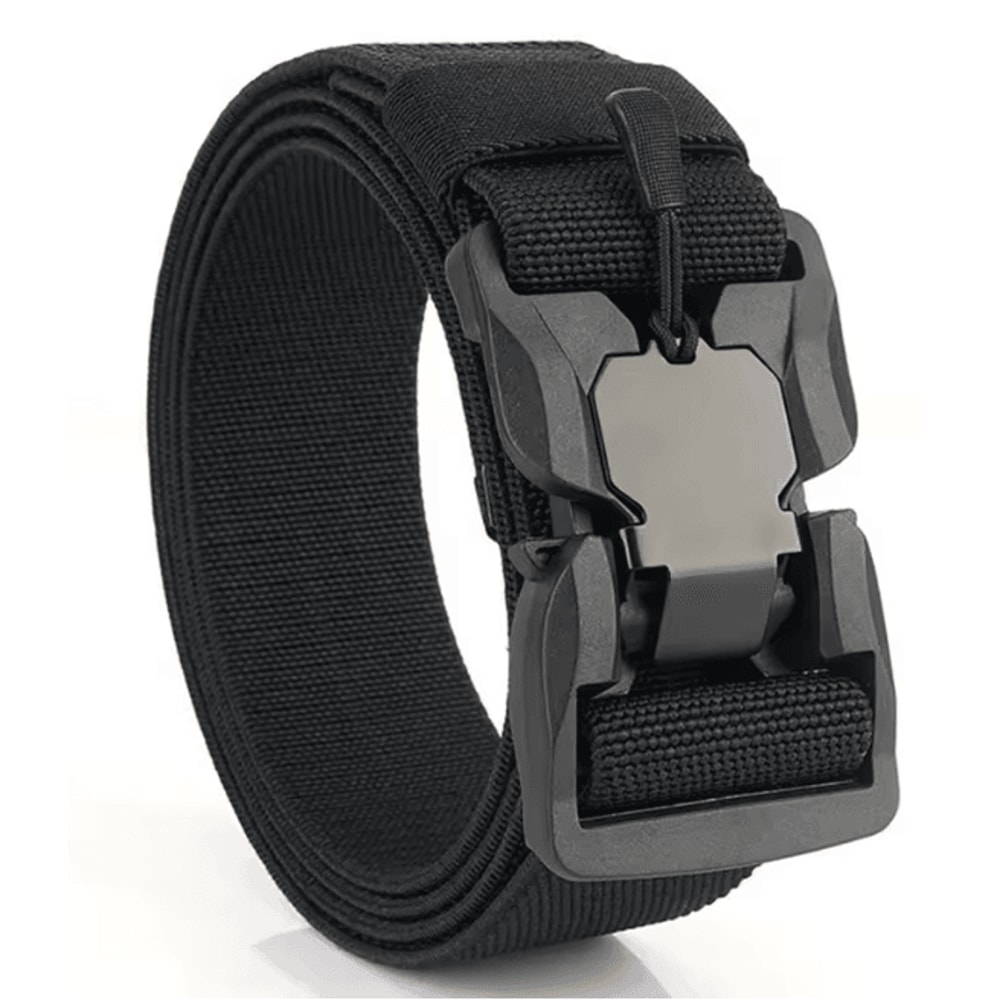 Tactical Elastic Nylon Belt With Magnetic Quick Release Buckle For Men 4