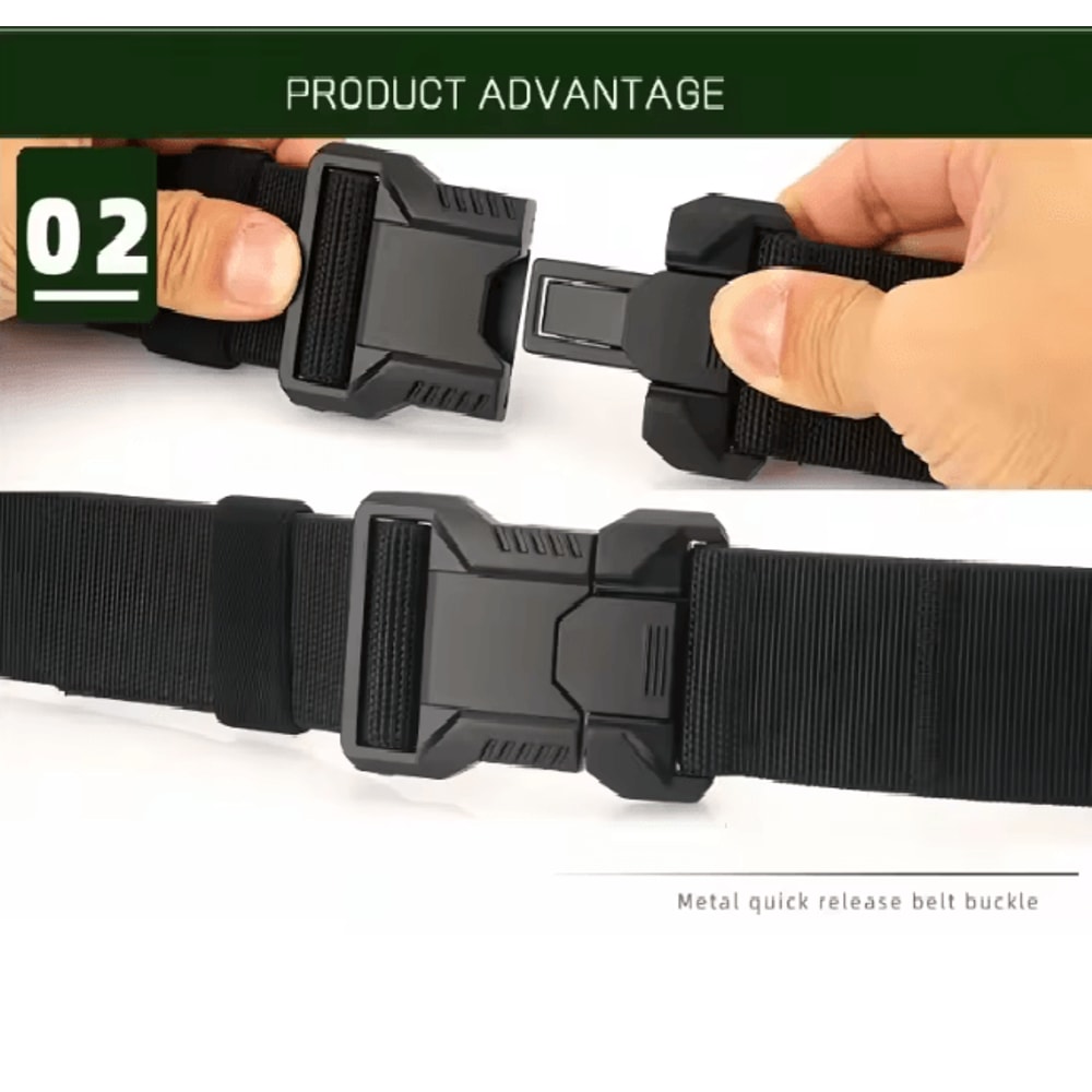 Quick Release Elastic Mens Belt Breathable Outdoor Comfort Fit 2