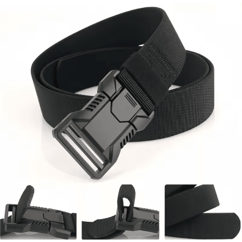 Quick Release Elastic Mens Belt Breathable Outdoor Comfort Fit 3