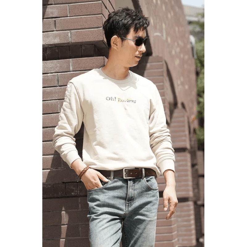 Mens Vintage Leather Belt Casual Black Pin Buckle Wide Belt 1