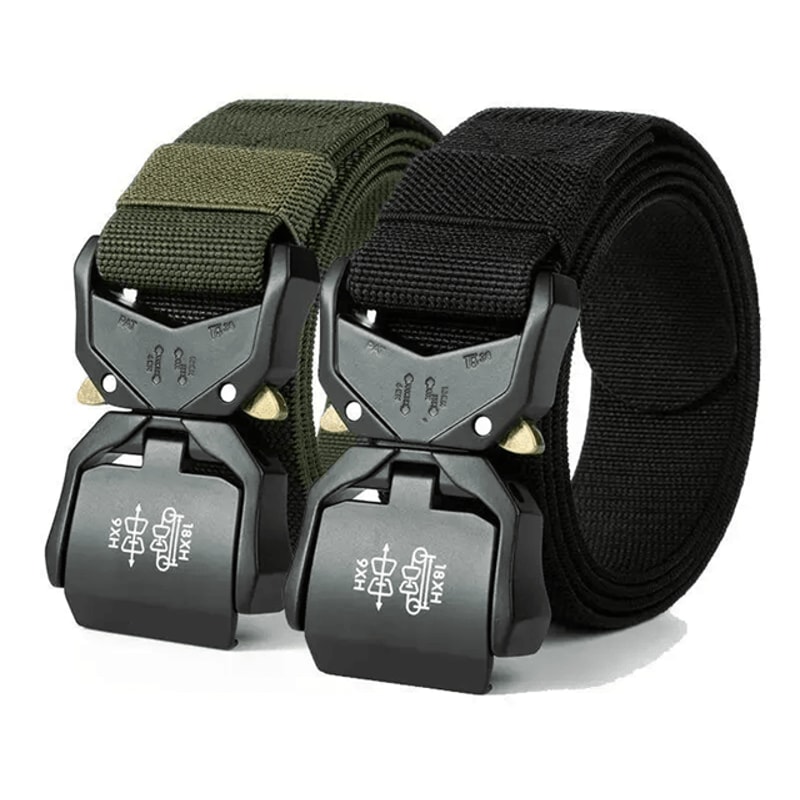 Mens Tactical Quick Release Elastic Belt Casual Training Work Belt 0